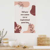 Erstellen Sie Ihr eigenes Abstraktes Motivierend Z Poster (Küche)