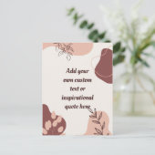 Erstellen Sie Ihr eigenes Abstraktes Motivierend Z Postkarte (Stehend Vorderseite)