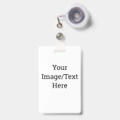 Erstellen Sie Ihr eigenes Abzeichen Ausweis (Vorderseite mit Ausziehbar)