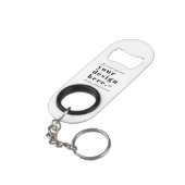 Erstellen Sie Ihr eigenes Accessoire Mini Flaschenöffner (Rückseite Schrägansicht)