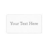 Adressaufkleber (Vorne)