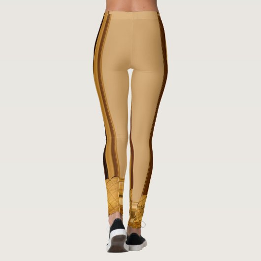 Erstellen Sie Ihr eigenes afrikanisches Giraffe-Kl Leggings (Rückseite)