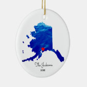 Erstellen Sie Ihr eigenes Alaskan Cruise Foto Keramik Ornament (Rechts)