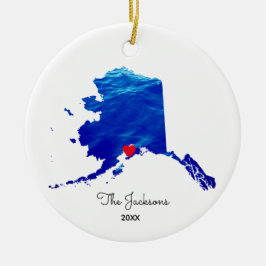 Erstellen Sie Ihr eigenes Alaskan Cruise Foto Keramik Ornament