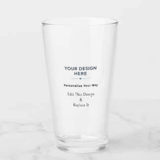 Erstellen Sie Ihr eigenes amerikanisches Pint-Glas Glas