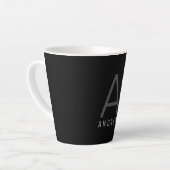 Erstellen Sie Ihr eigenes Anfangsmonogramm Milchtasse (Linke Ecke)