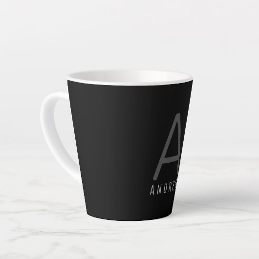 Erstellen Sie Ihr eigenes Anfangsmonogramm Milchtasse (Linke Ecke)