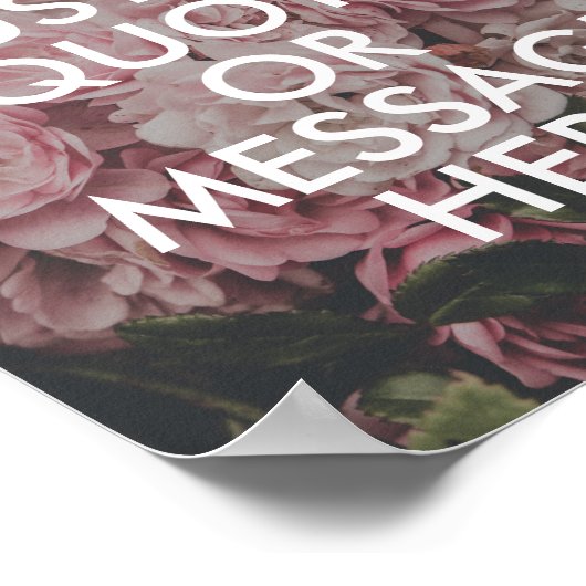 Erstellen Sie Ihr eigenes Anführungsposter Poster (Ecke)