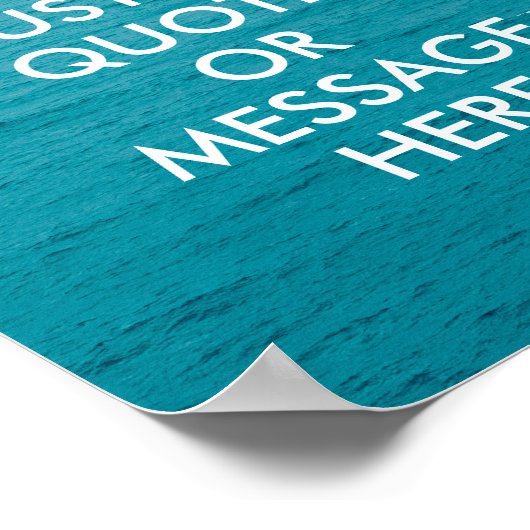 Erstellen Sie Ihr eigenes Anführungsposter Poster (Ecke)