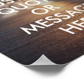 Erstellen Sie Ihr eigenes Anführungsposter Poster (Ecke)