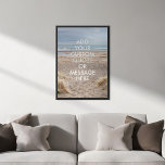 Erstellen Sie Ihr eigenes Anführungsposter Poster<br><div class="desc">Entwerfen Sie Ihre eigene,  maßgeschneiderte Poster-Wandkunst und personalisieren Sie diesen Plakatdruck mit moderner minimalistischer Typografie und tropischem Strand- und Ozeanhintergrund.</div>