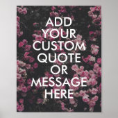 Erstellen Sie Ihr eigenes Anführungsposter Poster (Vorne)