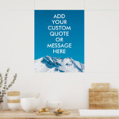 Erstellen Sie Ihr eigenes Anführungsposter Poster (Küche)