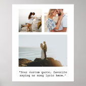 Erstellen Sie Ihr eigenes Angebot 3 Foto Poster (Vorne)