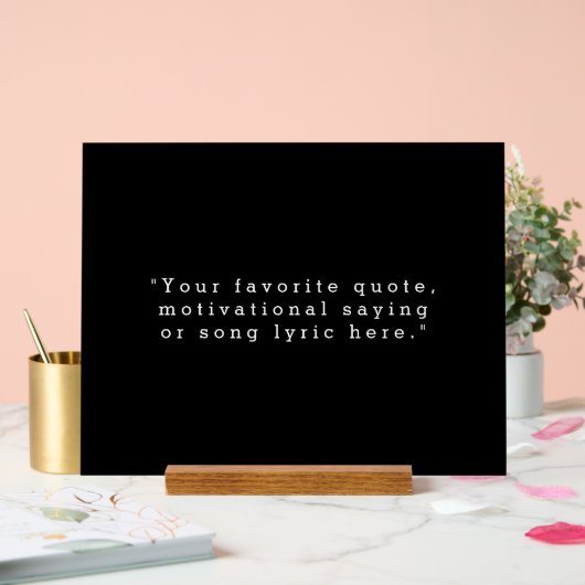 Erstellen Sie Ihr eigenes Angebot Acrylschild (Hochzeit)