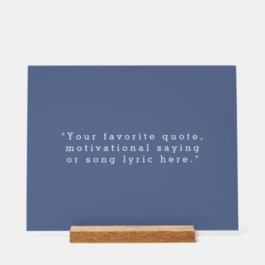 Erstellen Sie Ihr eigenes Angebot Acrylschild (Vorderseite)