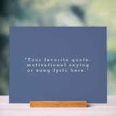 Erstellen Sie Ihr eigenes Angebot Acrylschild (Neutral)