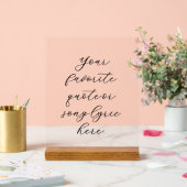 Erstellen Sie Ihr eigenes Angebot Acrylschild (Hochzeit)