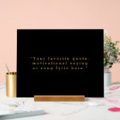 Erstellen Sie Ihr eigenes Angebot Acrylschild (Hochzeit)