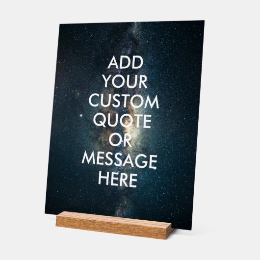 Erstellen Sie Ihr eigenes Angebot Acrylschild (Winkel)