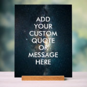 Erstellen Sie Ihr eigenes Angebot Acrylschild (Neutral)