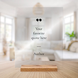 Erstellen Sie Ihr eigenes Angebot Acrylschild