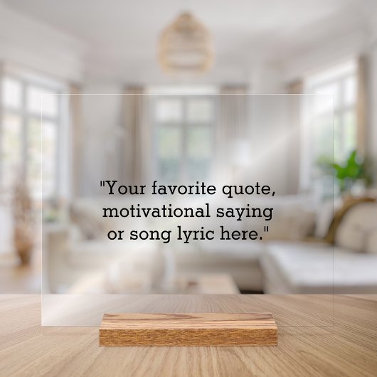 Erstellen Sie Ihr eigenes Angebot Acrylschild