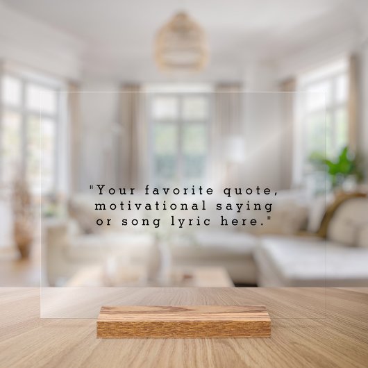 Erstellen Sie Ihr eigenes Angebot Acrylschild