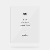 Erstellen Sie Ihr eigenes Angebot Acrylschild (Vorderseite)