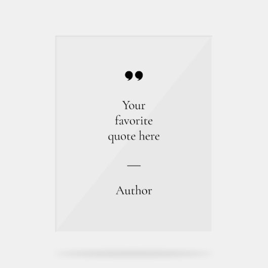 Erstellen Sie Ihr eigenes Angebot Acrylschild (Vorderseite)