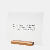 Erstellen Sie Ihr eigenes Angebot Acrylschild (Winkel)