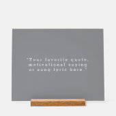 Erstellen Sie Ihr eigenes Angebot Acrylschild (Vorderseite)