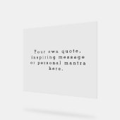 Erstellen Sie Ihr eigenes Angebot Akryllisches Zei Acrylschild (Winkel)