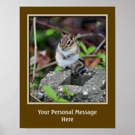 Erstellen Sie Ihr eigenes Angebot Chipmunk Poster (Vorne)