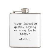 Erstellen Sie Ihr eigenes Angebot Flachmann (Vorderseite)