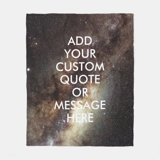 Erstellen Sie Ihr eigenes Angebot Fleecedecke (Vorderseite)