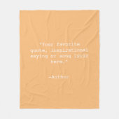 Erstellen Sie Ihr eigenes Angebot Fleecedecke (Vorderseite)