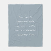 Erstellen Sie Ihr eigenes Angebot Fleecedecke (Vorderseite)