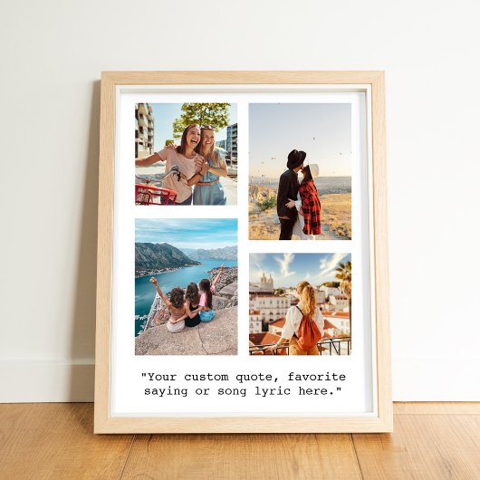 Erstellen Sie Ihr eigenes Angebot Foto Collage Pos Poster