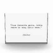 Erstellen Sie Ihr eigenes Angebot Fotoblock (Vorderseite)