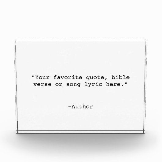 Erstellen Sie Ihr eigenes Angebot Fotoblock (Vorderseite)