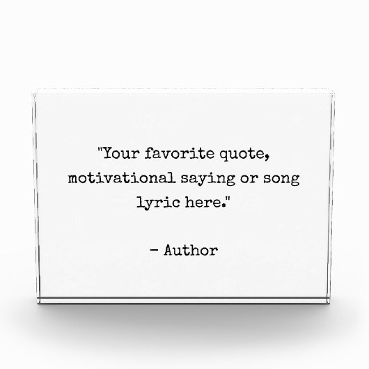 Erstellen Sie Ihr eigenes Angebot Fotoblock (Vorderseite)