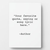 Erstellen Sie Ihr eigenes Angebot Fotoplatte (Vorderseite)