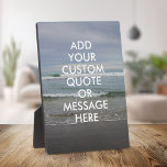 Erstellen Sie Ihr eigenes Angebot Fotoplatte<br><div class="desc">Erstellen Sie Ihre eigene,  individuelle Kostenvoranschlagplakette. Personalisieren Sie diesen Magneten mit moderner minimalistischer Typografie und Meereswellen-Landschaft.</div>