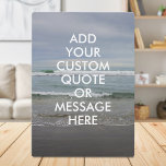 Erstellen Sie Ihr eigenes Angebot Fotoplatte<br><div class="desc">Erstellen Sie Ihre eigene,  individuelle Kostenvoranschlagplakette. Personalisieren Sie diesen Magneten mit moderner minimalistischer Typografie und Meereswellen-Landschaft.</div>