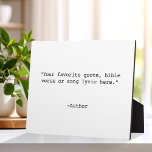 Erstellen Sie Ihr eigenes Angebot Fotoplatte<br><div class="desc">Erstellen Sie Ihre eigene,  individuelle Kostenvoranschlagplakette. Funktioniert mit minimalistischer Schrift-Typografie.</div>