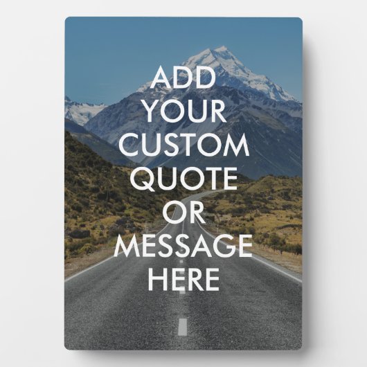 Erstellen Sie Ihr eigenes Angebot Fotoplatte (Vorderseite)