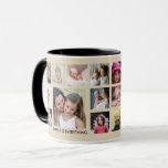 Erstellen Sie Ihr eigenes Angebot für FotoCollage  Tasse<br><div class="desc">Einzigartige Foto Collage Tasse zum Personalisieren mit 18 Fotos. Fügen Sie Ihren Familiennamen,  das Jahr hinzu,  um ihn exklusiv zu machen.Das Zitat "Familie ist alles" macht ihn zu einem besonderen Geschenk für Ferien und besondere Anlässe.</div>