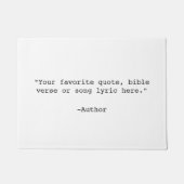 Erstellen Sie Ihr eigenes Angebot Fußmatte (Vorderseite)