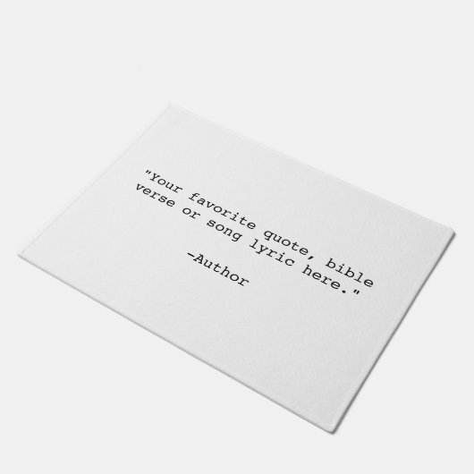 Erstellen Sie Ihr eigenes Angebot Fußmatte (Schrägansicht)